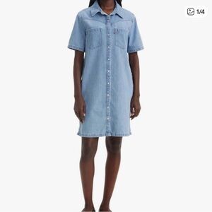 Levi's Light Blue Denim Mini Dress